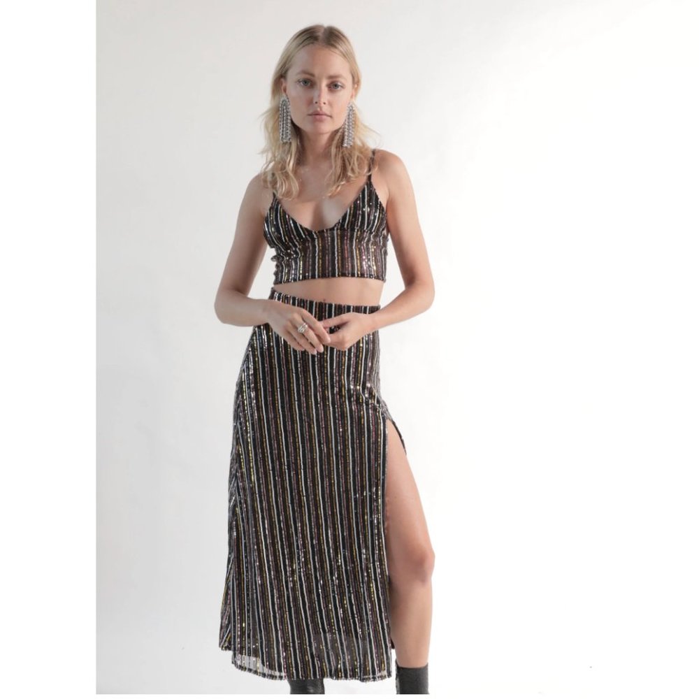 Eastnwest Sequin Midi Skirt